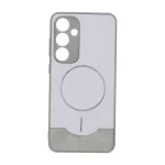 قاب Line Case جیر MagSafe فلزی محافظ لنزدار Samsung Galaxy S24 FE - طوسی