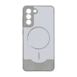 قاب Line Case جیر MagSafe فلزی محافظ لنزدار Samsung Galaxy S21 FE - طوسی