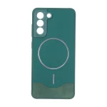 قاب Line Case جیر MagSafe فلزی محافظ لنزدار Samsung Galaxy S21 FE - سبز