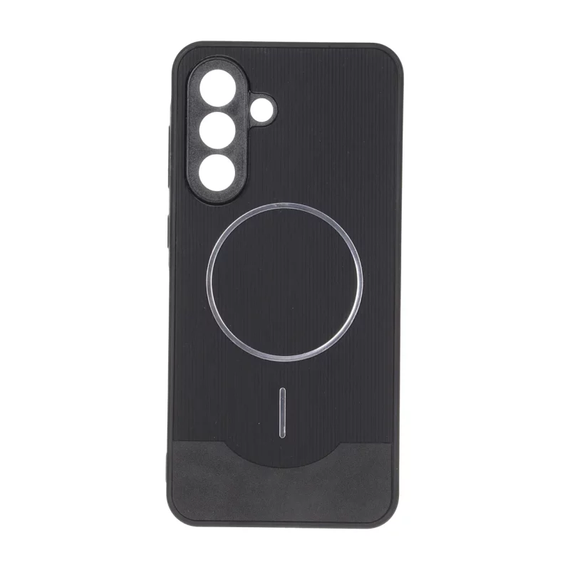 قاب Line Case جیر MagSafe فلزی محافظ لنزدار Samsung Galaxy A56 / A36 - مشکی - تصویر 2