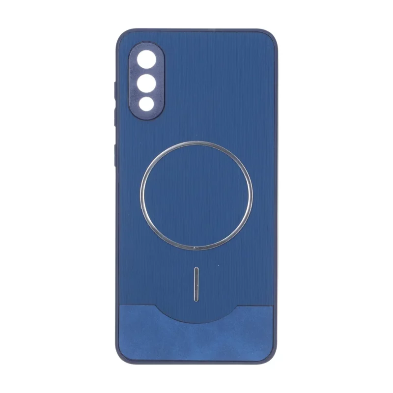 قاب Line Case جیر MagSafe فلزی محافظ لنزدار Samsung Galaxy A02 / M02 - سرمه ای - تصویر 2
