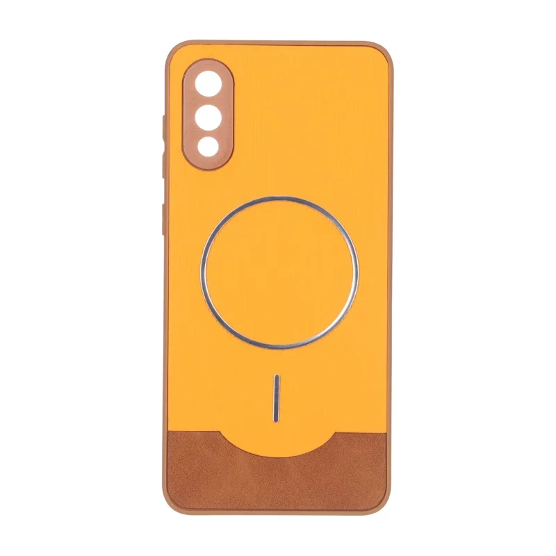 قاب Line Case جیر MagSafe فلزی محافظ لنزدار Samsung Galaxy A02 / M02 - نارنجی - تصویر 2