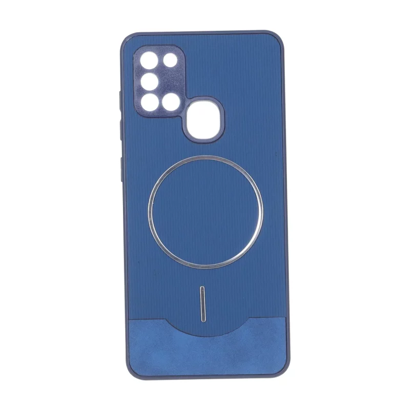 قاب Line Case جیر MagSafe فلزی محافظ لنزدار Samsung Galaxy A21s - سرمه ای - تصویر 2