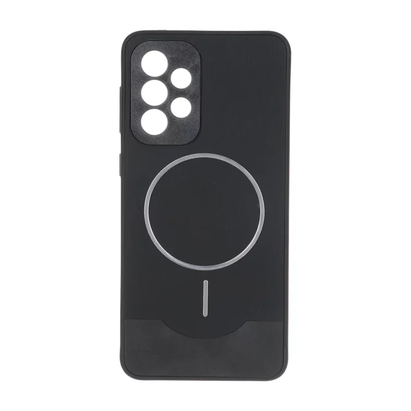 قاب Line Case جیر MagSafe فلزی محافظ لنزدار Samsung Galaxy A33 - مشکی - تصویر 2