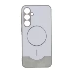 قاب Line Case جیر MagSafe فلزی محافظ لنزدار Samsung Galaxy A35 - طوسی