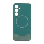 قاب Line Case جیر MagSafe فلزی محافظ لنزدار Samsung Galaxy A35 - سبز