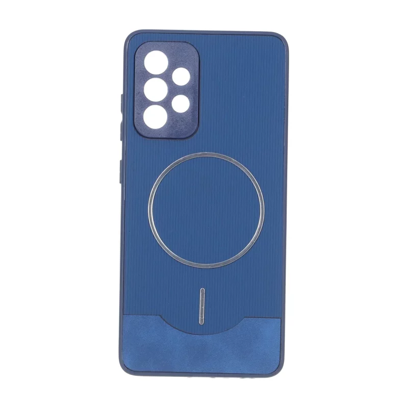 قاب Line Case جیر MagSafe فلزی محافظ لنزدار Samsung Galaxy A52 / A52s - سرمه ای - تصویر 2