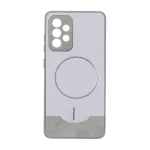 قاب Line Case جیر MagSafe فلزی محافظ لنزدار Samsung Galaxy A52 / A52s - طوسی