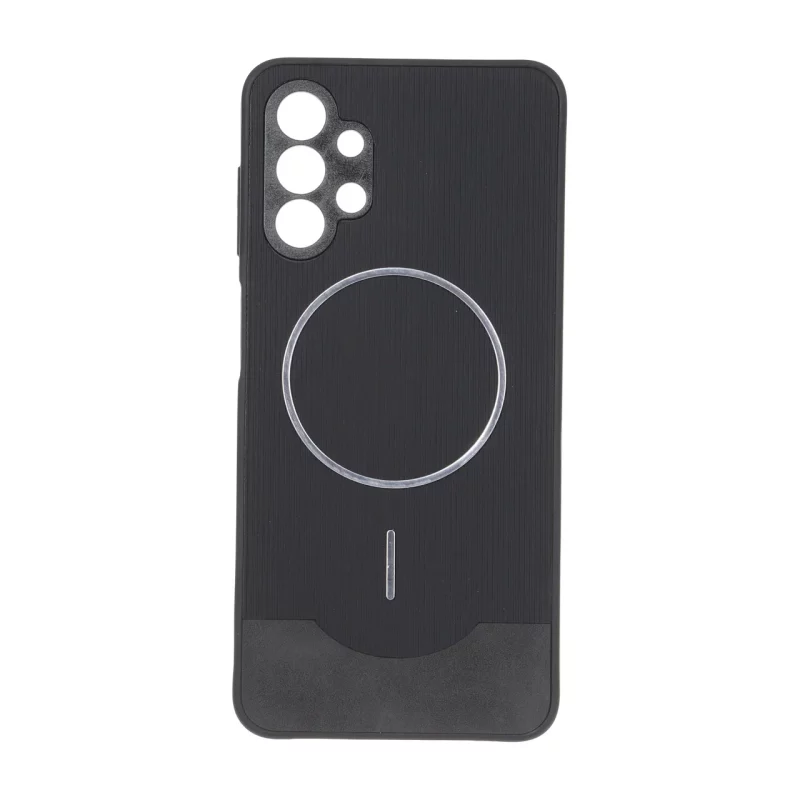 قاب Line Case جیر MagSafe فلزی محافظ لنزدار Samsung Galaxy A13 4G - مشکی - تصویر 2