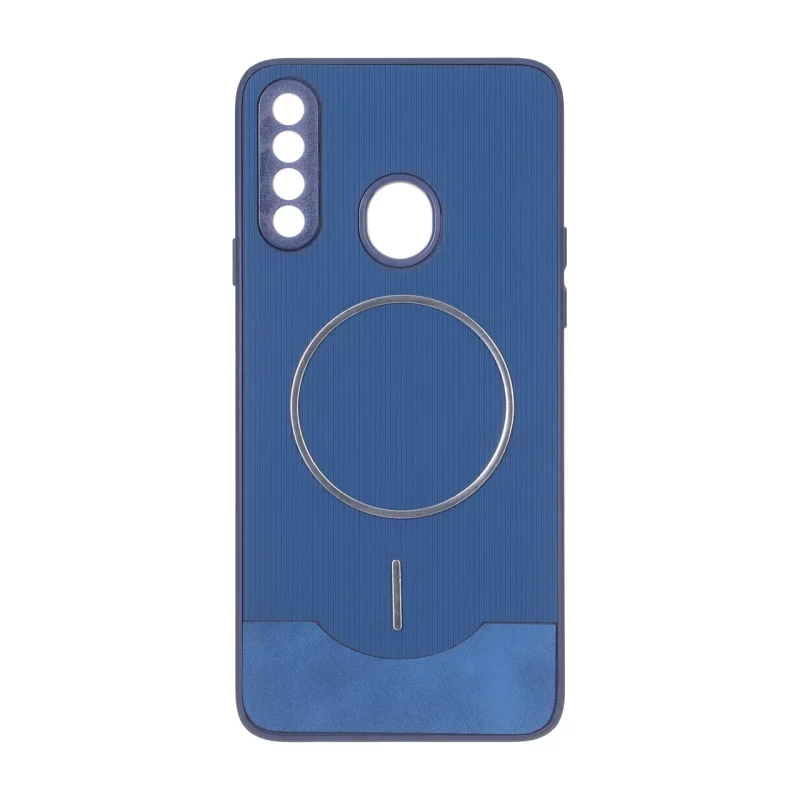 قاب Line Case جیر MagSafe فلزی محافظ لنزدار Samsung Galaxy A20s - سرمه ای - تصویر 2