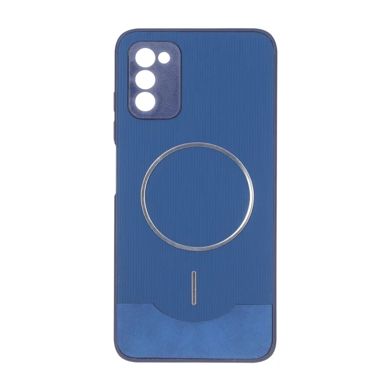 قاب Line Case جیر MagSafe فلزی محافظ لنزدار Samsung Galaxy A03s / A02s - سرمه ای - تصویر 2