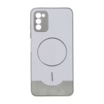 قاب Line Case جیر MagSafe فلزی محافظ لنزدار Samsung Galaxy A03s / A02s - طوسی