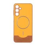 قاب Line Case جیر MagSafe فلزی محافظ لنزدار Samsung Galaxy A16 - نارنجی