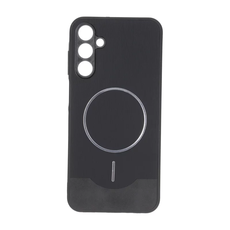 قاب Line Case جیر MagSafe فلزی محافظ لنزدار Samsung Galaxy A15 - مشکی - تصویر 2
