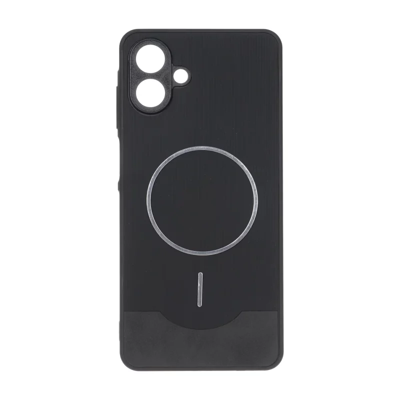قاب Line Case جیر MagSafe فلزی محافظ لنزدار Samsung Galaxy A07 - مشکی - تصویر 2