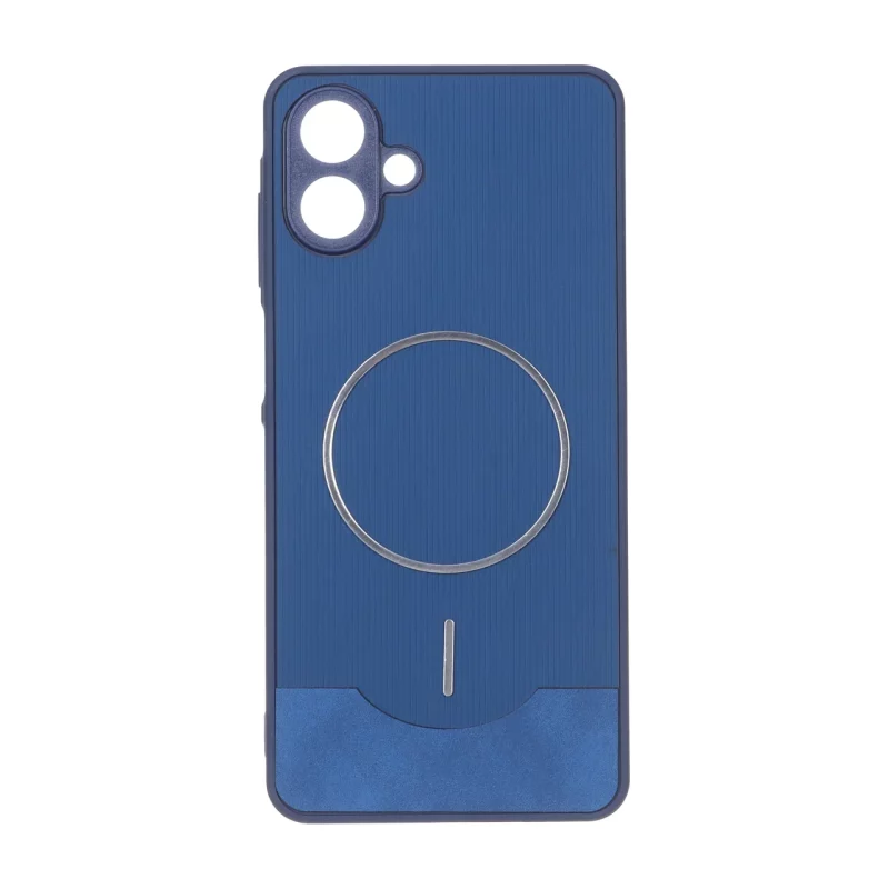 قاب Line Case جیر MagSafe فلزی محافظ لنزدار Samsung Galaxy A07 - سرمه ای - تصویر 2