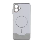 قاب Line Case جیر MagSafe فلزی محافظ لنزدار Samsung Galaxy A07 - طوسی