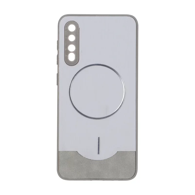 قاب Line Case جیر MagSafe فلزی محافظ لنزدار Samsung Galaxy A50 / A50s / A30s - طوسی - تصویر 2