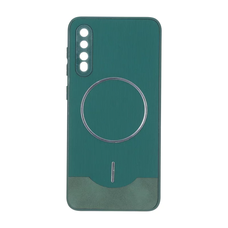 قاب Line Case جیر MagSafe فلزی محافظ لنزدار Samsung Galaxy A50 / A50s / A30s - سبز - تصویر 2