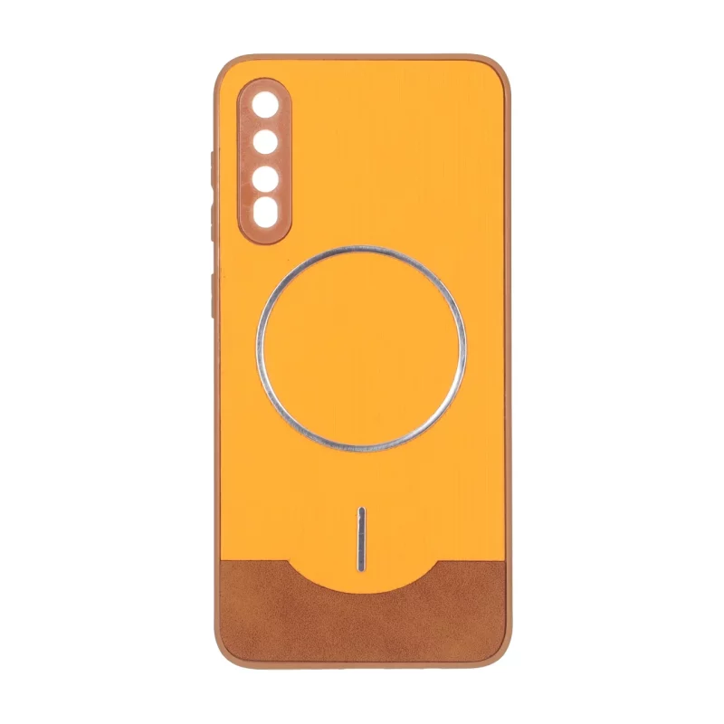 قاب Line Case جیر MagSafe فلزی محافظ لنزدار Samsung Galaxy A50 / A50s / A30s - نارنجی - تصویر 2
