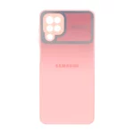 قاب Auto Focus پشت گلس دور لنز آینه ایSamsung Galaxy A12 / M12 / F12 - گلبهی