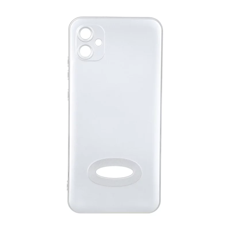 قاب طرح الکترواستاتیک مات محافظ لنزدار Samsung Galaxy A04e / M04 / F04 - نقره ای - تصویر 2