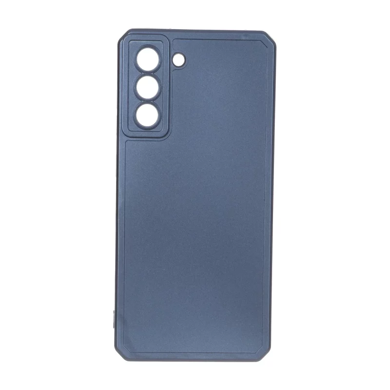 قاب طرح الکترواستاتیک مات محافظ لنزدار Samsung Galaxy S21 FE - سرمه ای - تصویر 2
