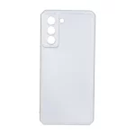 قاب طرح الکترواستاتیک مات محافظ لنزدار Samsung Galaxy S21 FE - نقره ای