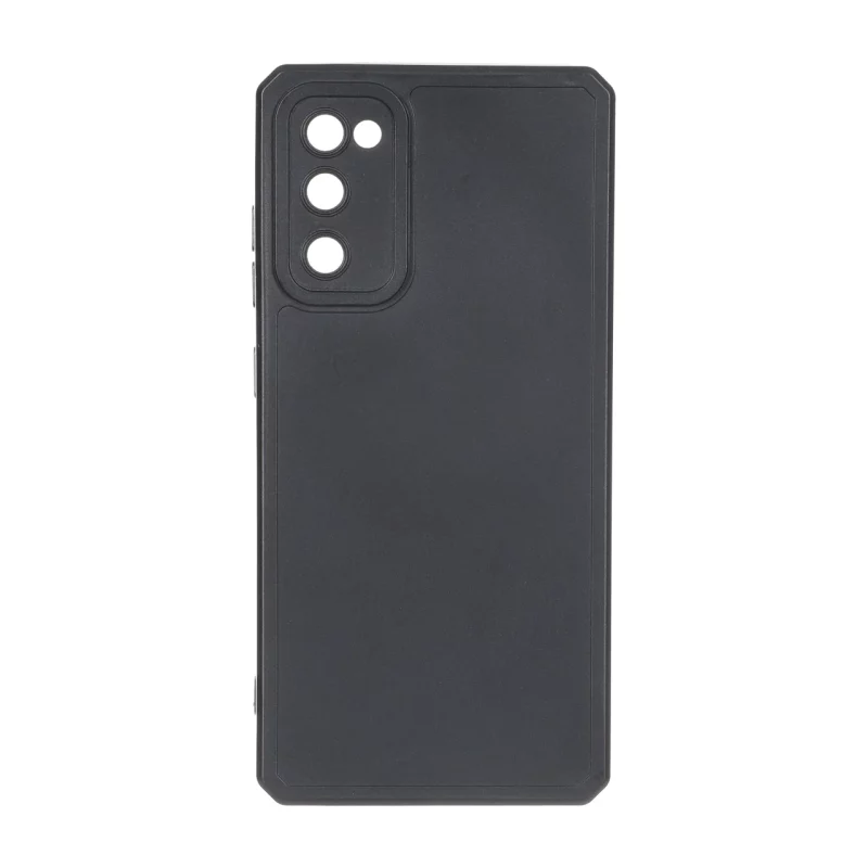 قاب طرح الکترواستاتیک مات محافظ لنزدار Samsung Galaxy S20 FE - مشکی - تصویر 2