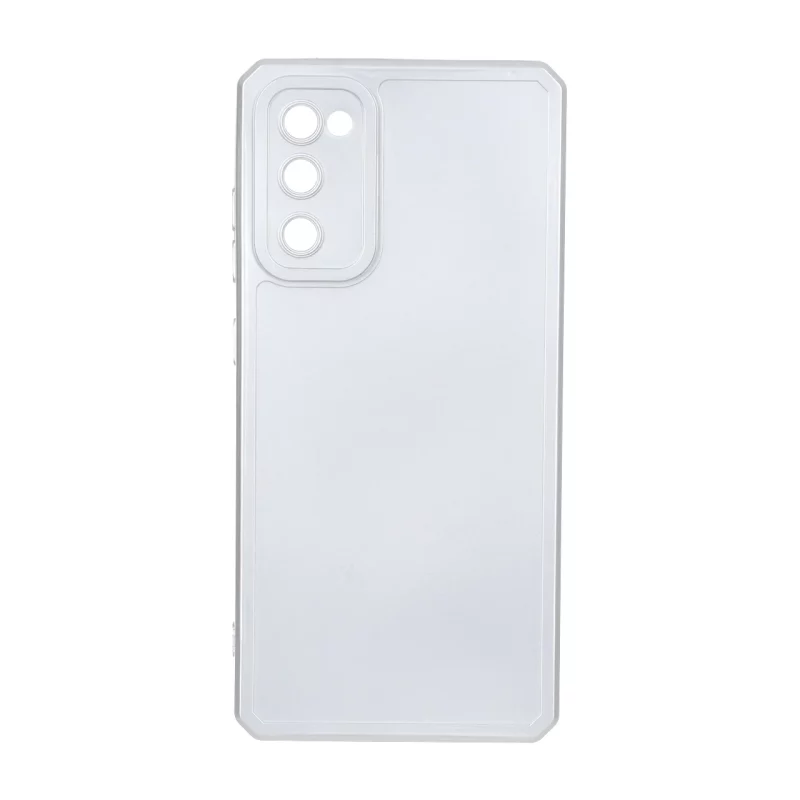 قاب طرح الکترواستاتیک مات محافظ لنزدار Samsung Galaxy S20 FE - نقره ای - تصویر 2