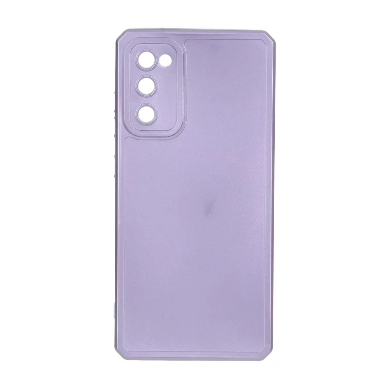 قاب طرح الکترواستاتیک مات محافظ لنزدار Samsung Galaxy S20 FE - بنفش - تصویر 2