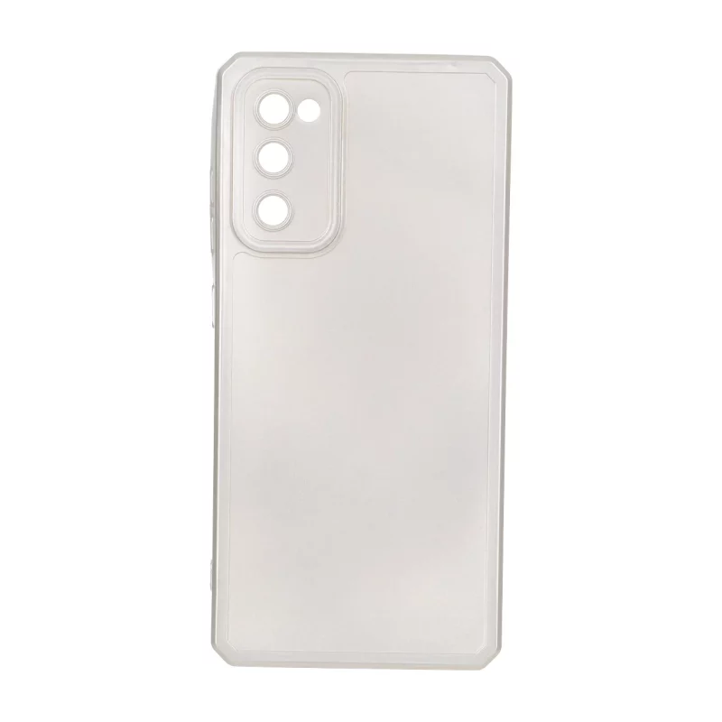 قاب طرح الکترواستاتیک مات محافظ لنزدار Samsung Galaxy S20 FE - بژ - تصویر 2