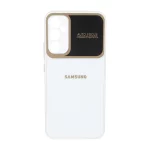 قاب Auto Focus پشت براق دور لنز آینه ای Samsung Galaxy A34 - سفید