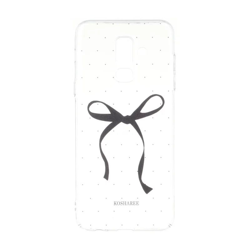 قاب پشت سخت شفاف طرح دار محافظ لنزدار Samsung Galaxy A6 Plus - طرح 391 - تصویر 2