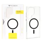 قاب Trumbote NewZone شفاف MagSafe مدل Samsung Galaxy S24 Ultra - مشکی (پک دار)