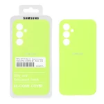 قاب سیلیکونی پاک کنی اورجینال درجه یک Samsung Galaxy A35 - سبز فسفری (پک دار)