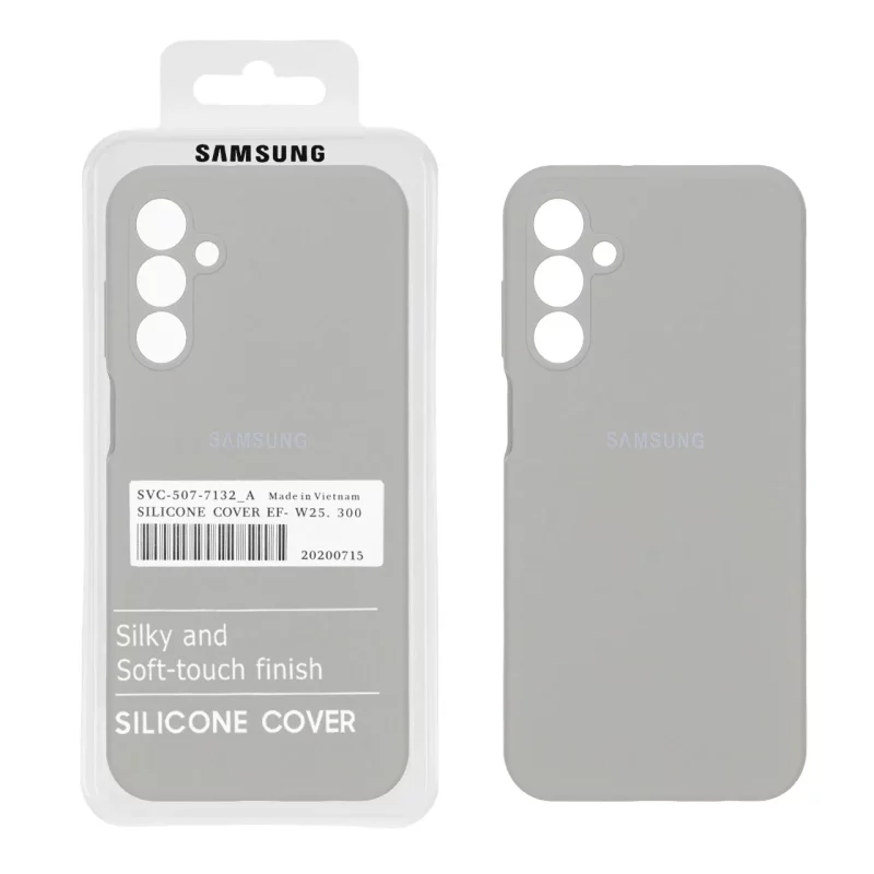 قاب سیلیکونی پاک کنی اورجینال درجه یک Samsung Galaxy A15 - طوسی (پک دار) - تصویر 2