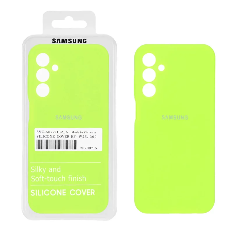 قاب سیلیکونی پاک کنی اورجینال درجه یک Samsung Galaxy A15 - سبز فسفری (پک دار) - تصویر 2