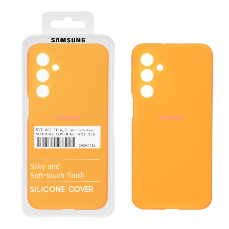 قاب سیلیکونی پاک کنی اورجینال درجه یک Samsung Galaxy A16 - نارنجی فانتزی (پک دار) - تصویر 2
