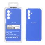 قاب سیلیکونی پاک کنی اورجینال درجه یک Samsung Galaxy A16 - آبی کاربنی (پک دار)