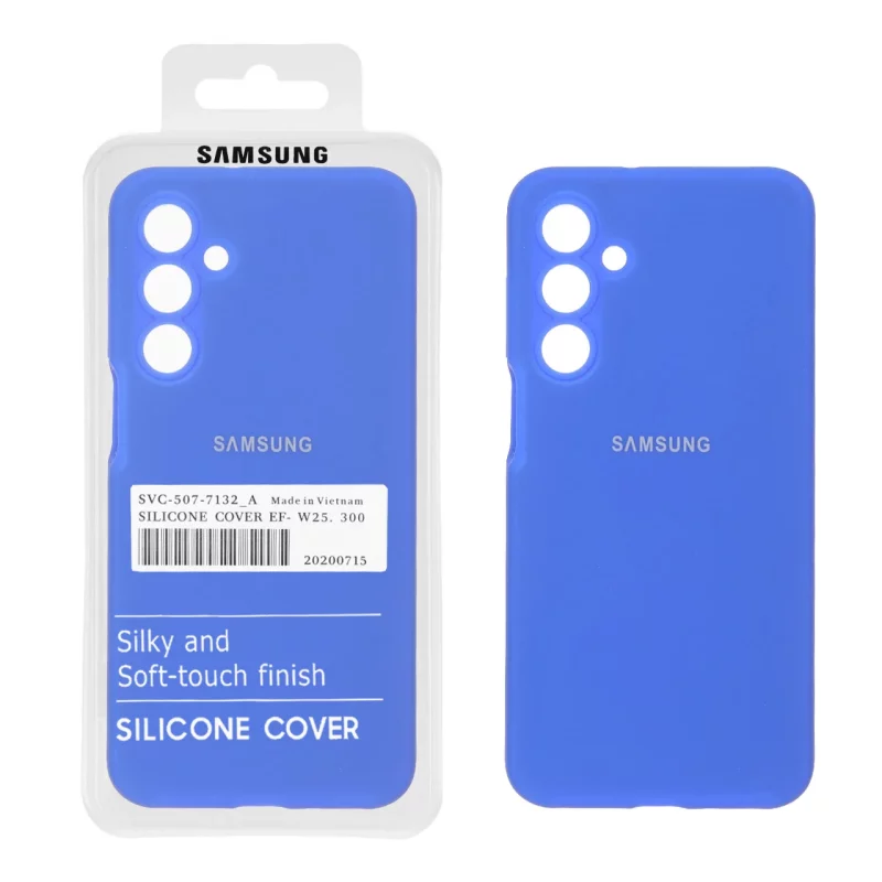 قاب سیلیکونی پاک کنی اورجینال درجه یک Samsung Galaxy A16 - آبی کاربنی (پک دار) - تصویر 2