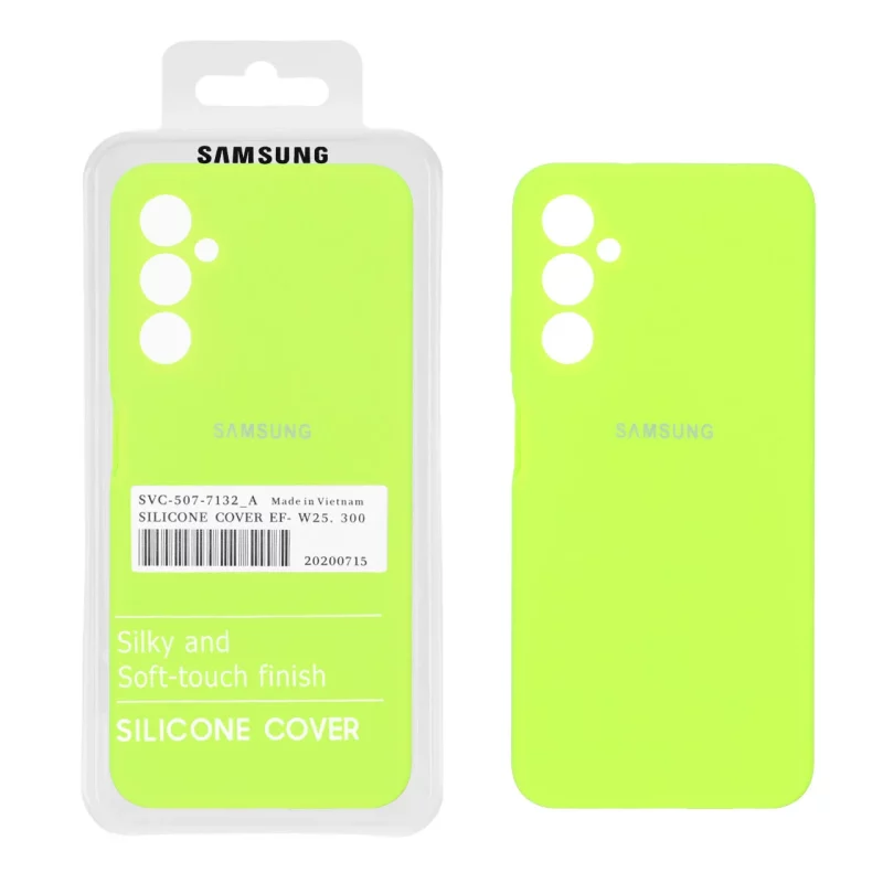قاب سیلیکونی پاک کنی اورجینال درجه یک Samsung Galaxy A05s - سبز فسفری (پک دار) - تصویر 2