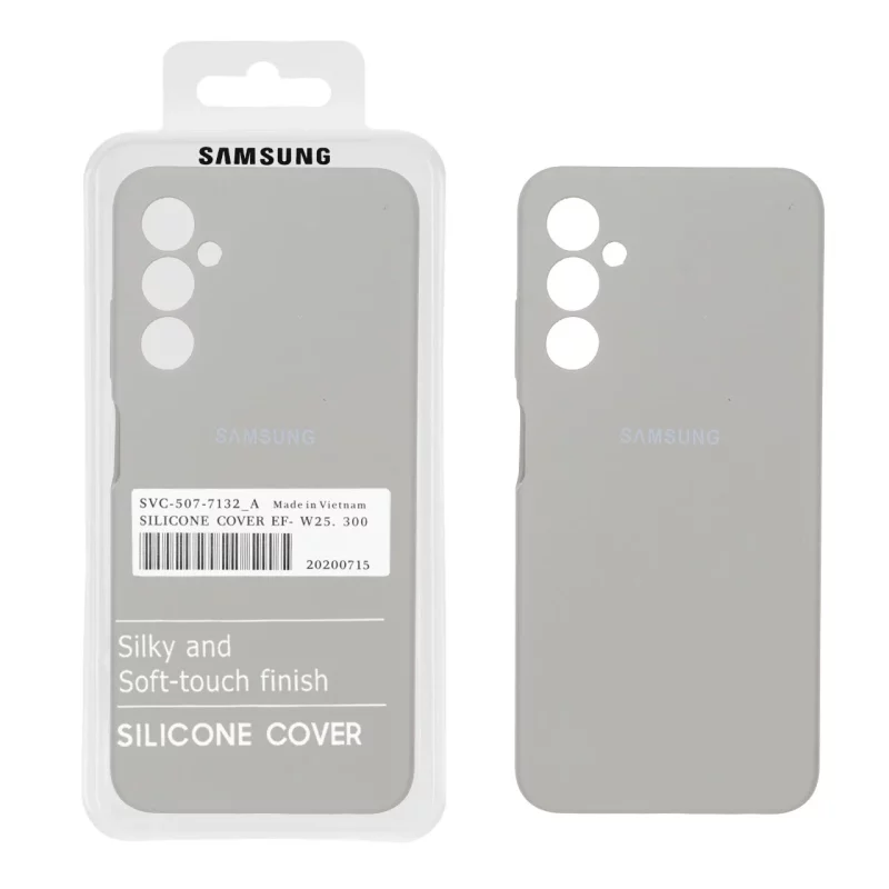 قاب سیلیکونی پاک کنی اورجینال درجه یک Samsung Galaxy A05s - طوسی (پک دار) - تصویر 2