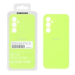 قاب سیلیکونی پاک کنی اورجینال درجه یک Samsung Galaxy A55 - سبز فسفری (پک دار)