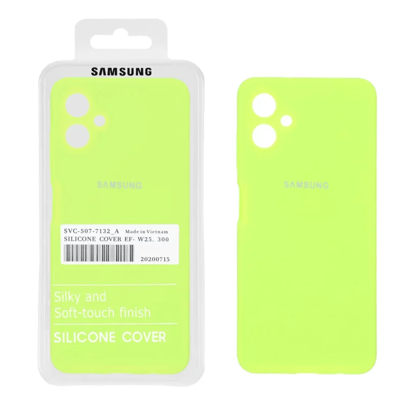 قاب سیلیکونی پاک کنی اورجینال درجه یک Samsung Galaxy A06 - سبز فسفری (پک دار) - تصویر 2