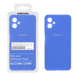 قاب سیلیکونی پاک کنی اورجینال درجه یک Samsung Galaxy A06 - آبی کاربنی (پک دار)