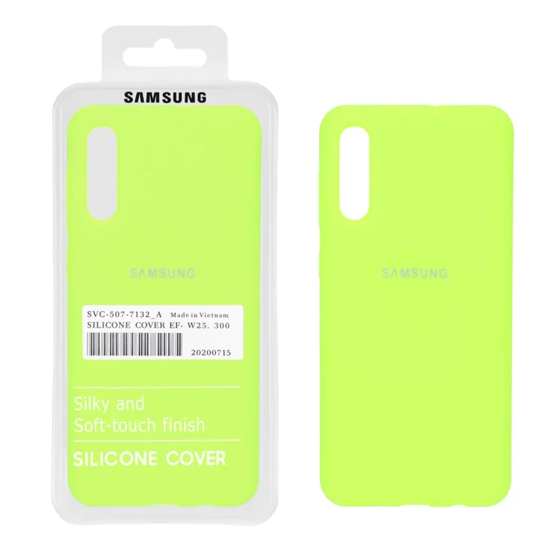 قاب سیلیکونی پاک کنی اورجینال درجه یک Samsung Galaxy A50 / A50s / A30s - سبز فسفری (پک دار) - تصویر 2