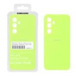 قاب سیلیکونی پاک کنی اورجینال درجه یک Samsung Galaxy S24 FE - سبز فسفری (پک دار)