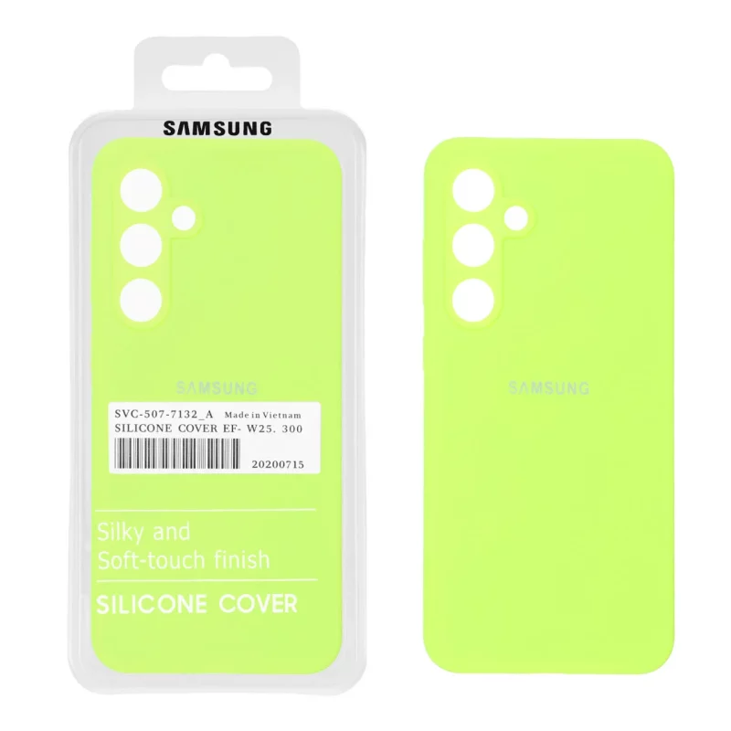 قاب سیلیکونی پاک کنی اورجینال درجه یک Samsung Galaxy S24 FE - سبز فسفری (پک دار) - تصویر 2