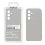 قاب سیلیکونی پاک کنی اورجینال درجه یک Samsung Galaxy S24 FE - طوسی (پک دار)